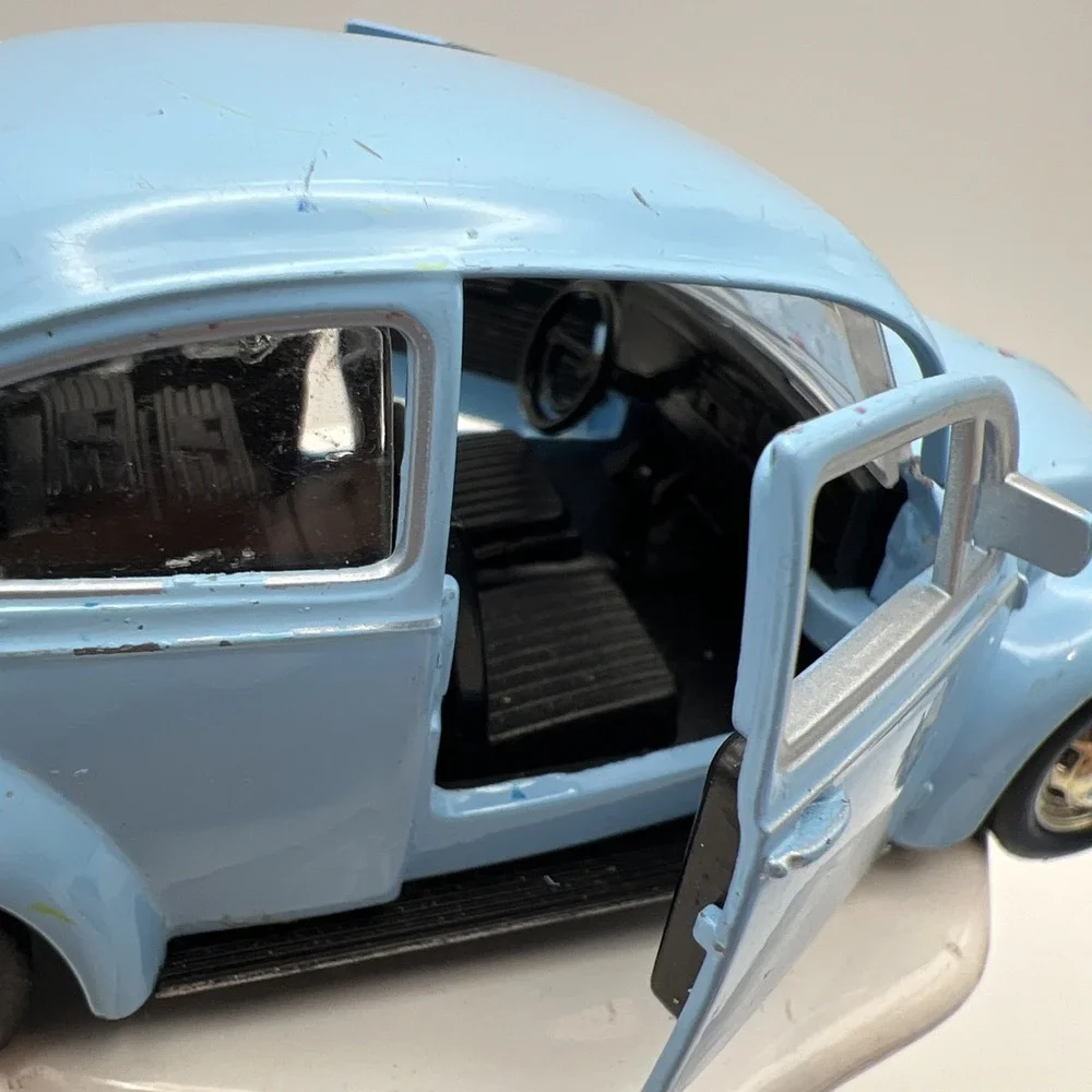 Lot Of 2 Volkswagen Beetle Diecast Model Toy Cars -4